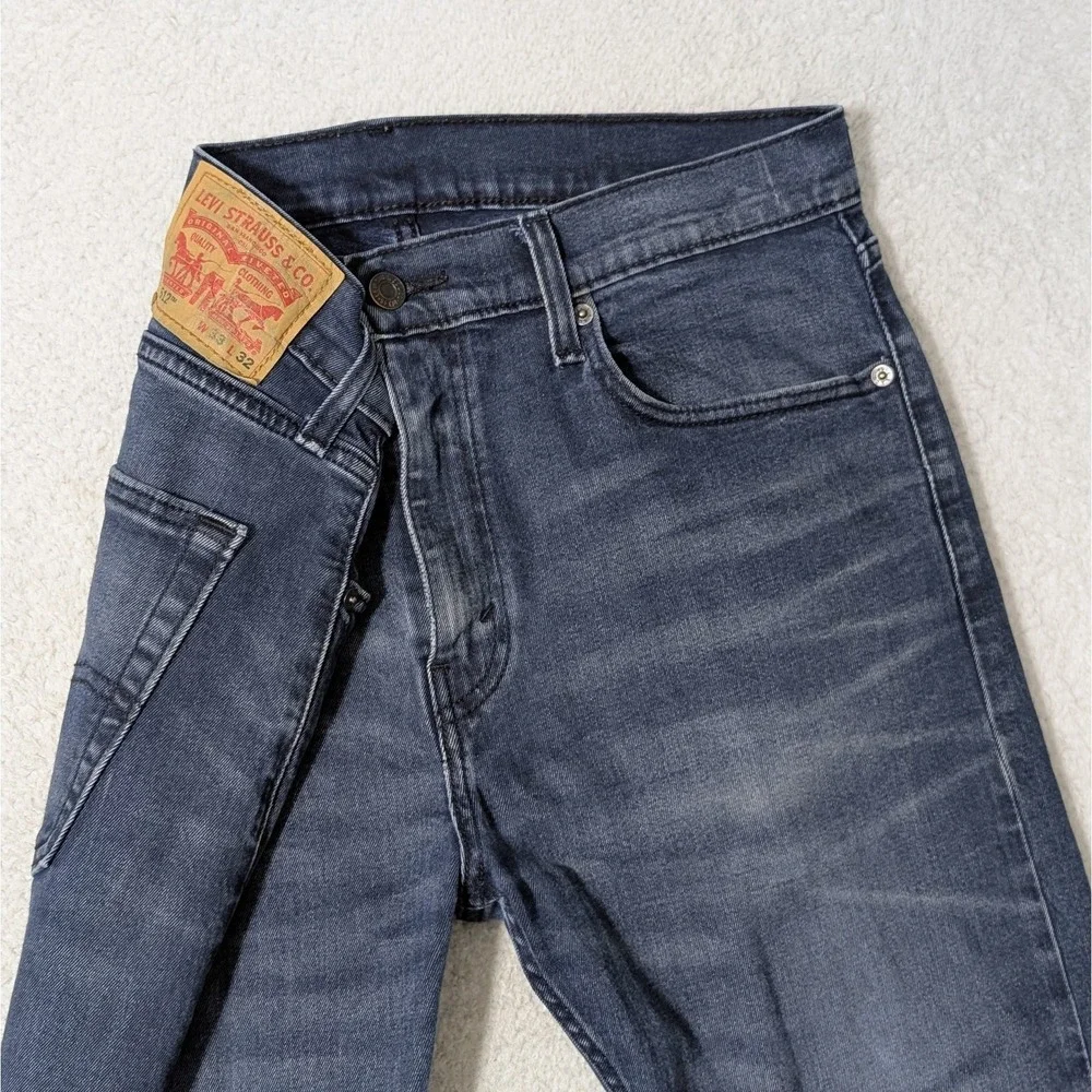 Levi's‎ Jeans Men's 33x32 Slim Taper 512 Flex Stretch Dark Wash